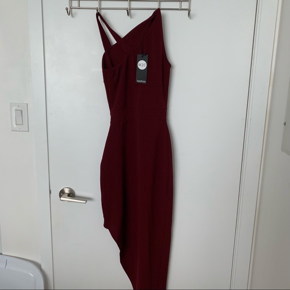 Boohoo One Shoulder MIDI Dress - Picture 2 of 4